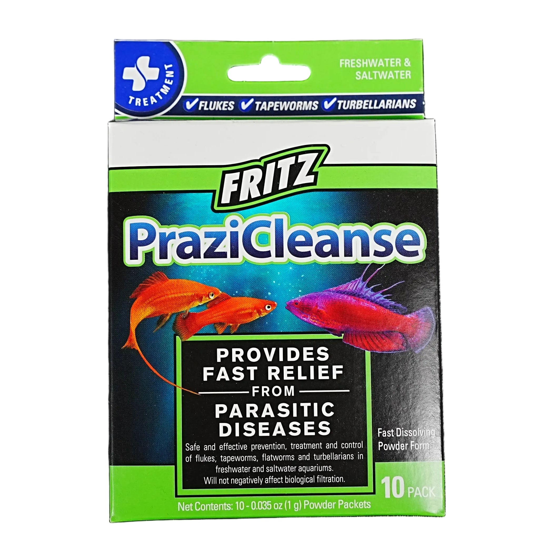 Fritz Aquatics PraziCleanse Freshwater and Saltwater Parasitic Infection Fish Medication