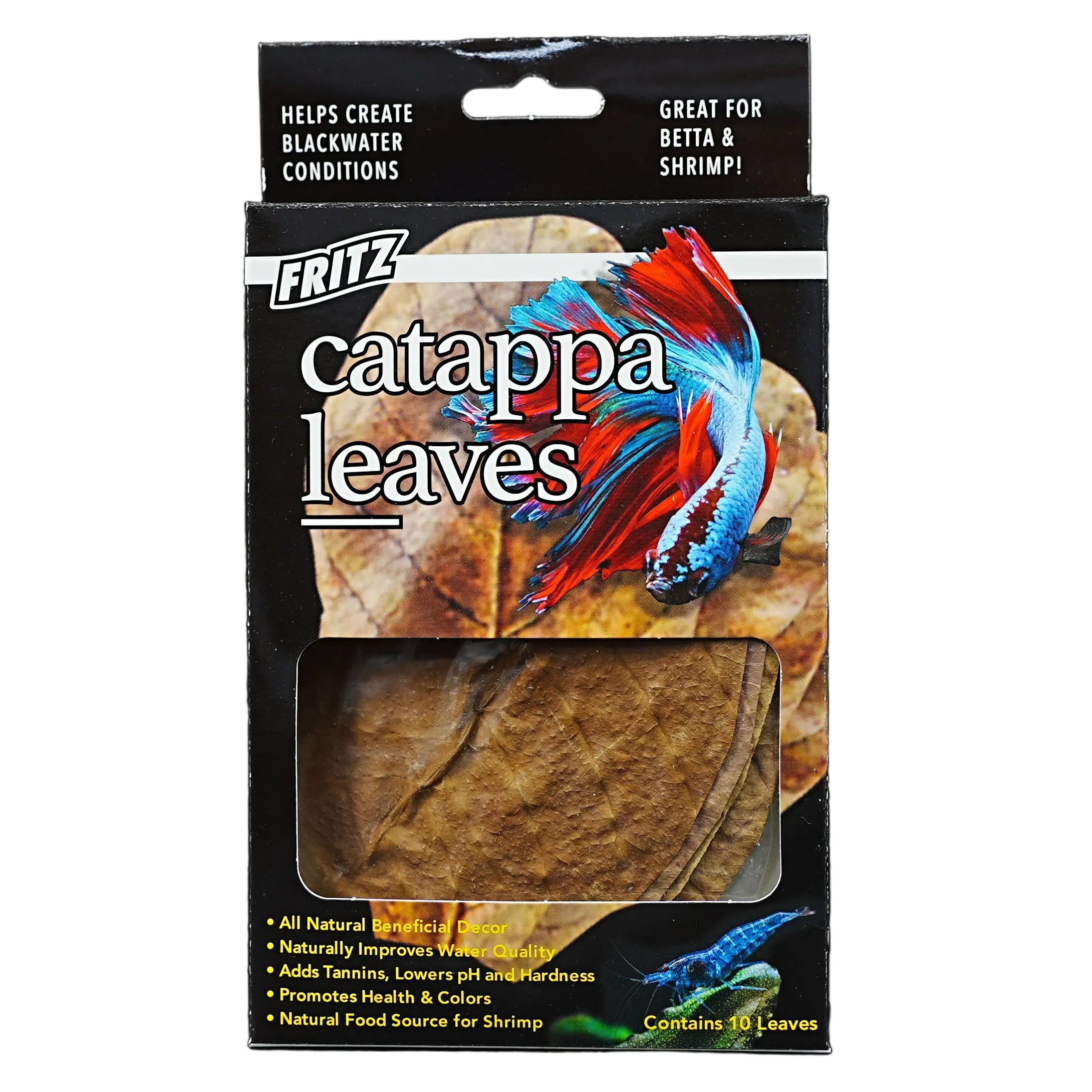 Fritz Catappa Leaves: Natural Botanical Used to Replicate Wild Tropical Habitats.