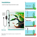 hygger Submersible Aquarium Heater with Temperature Controller for up to 20/26/40/48 Gallons