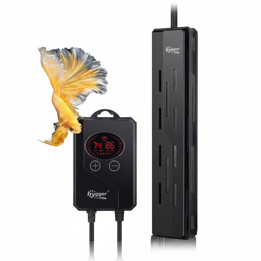 hygger Submersible Fish Tank Heater with Digital LED Controller, and Multiful Functions for Saltwater & Freshwater