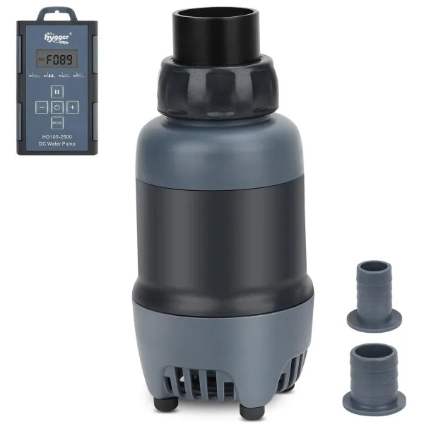 hygger Submersible Aquarium Water Pump with 3 Nozzles for Fish Tank, Pond, Aquarium, Statuary, Hydroponics