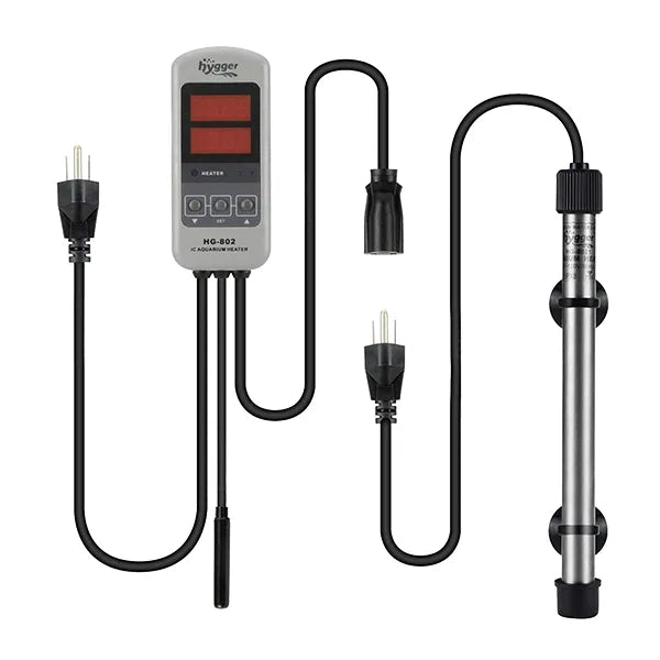 hygger Titanium Aquarium Heater with External IC Thermostat Controller for Saltwater and Freshwater