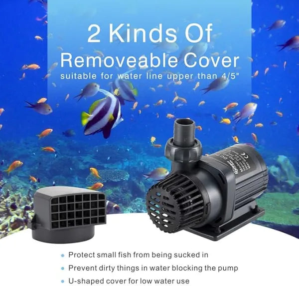 hygger Submersible and External Water Pump for Fish Tanks, Aquariums, Ponds, Fountains, Sump, Hydroponics